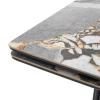 Стол обеденный раздвижной АДАЖИО 240 (320) см ЦВЕТ МИНЕРАЛ (MINERAL STONE NATURAL) (керамика/черный каркас)